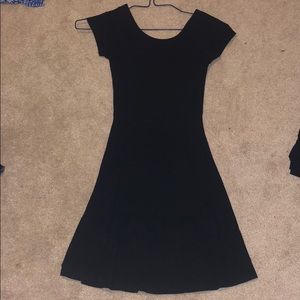 Black skater dress